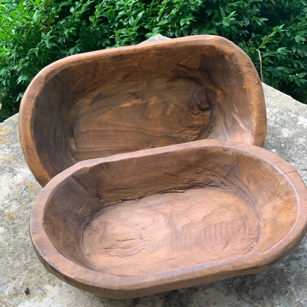 Wooden Dough Bowl